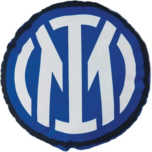 Inter F.C Cushion Round Furniture | Black Light Blue | Official Product