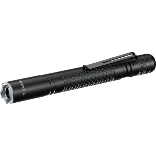 Zeitlich begrenztes Angebot: VARTA Taschenlampe LED inkl. 2x AAA Batterien, Aluminium Light F10 Pro Leuchte, Lampe mit drei Leuchtmodi, Taschenleuchte mit Aluminiumgehäuse, texturiertem Griff, stoßfest von 12.99 € auf 8.54 € (34% Rabatt)