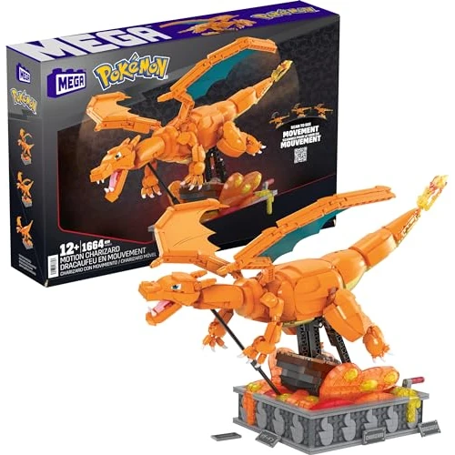 Oferta limitada: Mega Pokemon Charizard en Movimiento +1600 Bloques de construcción, Juguete +12 años (Mattel HMW05) de 81.32 EUR a 72.53 EUR (ahorro 11%)