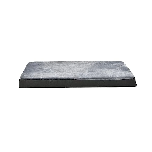 Limited-time offer: Amazon Basics Large Cat and Dog Bed U-Shape Bolster, Orthopaedic Foam Dog Sofa with Removable Washable Cover, Grey, 89 x 56 x 8 cm (L x W x H) from 19.94 GBP to 16.95 GBP (save 15%)