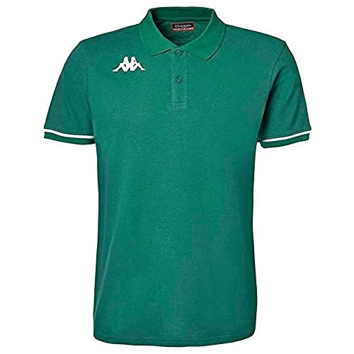 Kappa Polo Barli pour Homme, Vert/Blanc, S