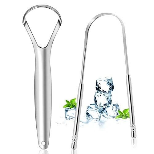 Offre limitée : Brencco 2 Gratte Langues en Acier Inoxydable, Brosse à Langue Pour le Nettoyage De la Bouche, Recyclable, Facile à Nettoyer de 7.19 € à 7.19 € (0.00% de remise)