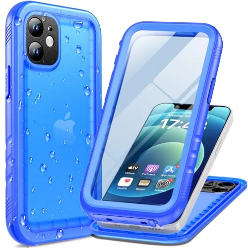 Limited-time offer: Cozycase for iPhone 12 Mini Waterproof Shockproof Case with Screen/Camera Protector - Unbreakable/Heavy Duty/Front and Back Cover【360 Full Body Protective】 Underwater Dustproof Bumper-Blue from 22.99 £ to 22.99 £ (save 0.00%)