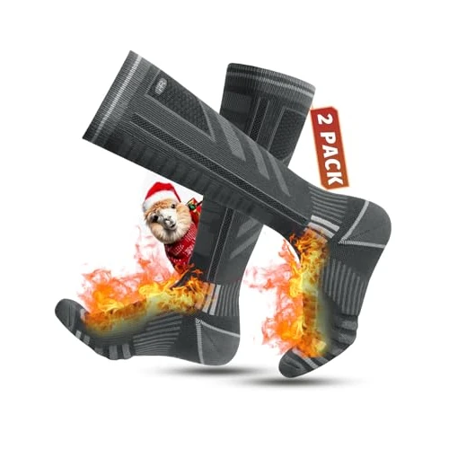 Offerta a tempo: Calze Sci Calzini Termiche in Lana Merino Calze Invernali Lunghe Pesanti Calze Da Sci Snowboard a Compressione, Traspiranti, Ad Asciugatura Rapida, Per Uomo, Donna 2 Paia Taglia 35-51 - 27% da 29.95 € a 21.82 €