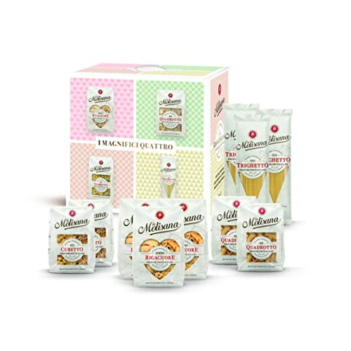 Offerta a tempo: La Molisana, Gift Box Le Nuove Forme - Confezione Regalo con 10 Pacchi da 500g di Pasta da Solo Grano Italiano Trafilata al Bronzo - Idee Regalo - 15% da 20.00 € a 16.95 €