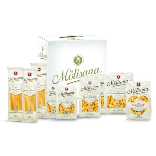 Offerta a tempo: La Molisana, Gift Box Pastamania - Confezione Regalo con 10 Pacchi da 500g di Pasta da Solo Grano Italiano Trafilata al Bronzo - Idee Regalo - 0.00% da 22.53 € a 22.53 €