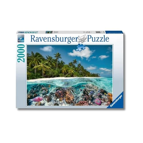 Limited offer: Ravensburger - A Dive in The Maldives - 2000 Piece Jigsaw Puzzle - Stunning Imagery - Beautiful & Intricate - Unique View of an Undersea World - Premium Quality - Puzzles for Adults from 39.99 EUR to 29.99 EUR (save 25%)