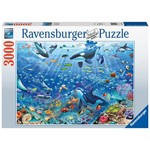 Offerta a tempo: Ravensburger - Puzzle Variopinto Mondo Subacqueo, 3000 Pezzi — 18% da 44,99 € a 36,89 €