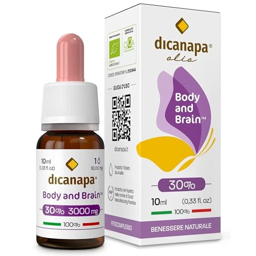 Offerta a tempo: dicanapa Olio 30% Made in Italy – 10 ml 3000 mg - Prodotto da Agricoltura Biologica Certificata - 100% Oil Naturale e Vegetale Senza Glutine - 19% da 31.70 € a 25.63 €