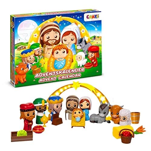 Offerta a tempo: CRAZE Calendario Avvento Presepe Bambini - 24 Sorprese - 0.00% da 29.99 € a 29.99 €
