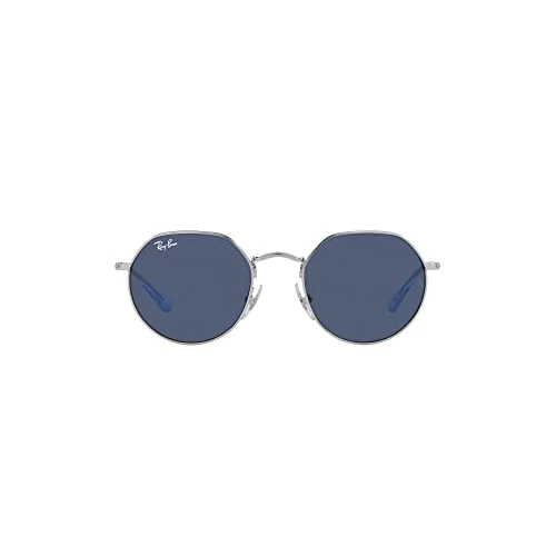 Ray-Ban Niños 0RJ9565S Gafas de Sol, Silver/Dark Blue, 47 Unisex