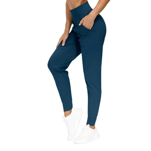 Offerta a tempo: THE GYM PEOPLE Pantaloni Jogger Donna Vita Alta Pantaloni Sportivi Leggeri - 19% da 29.99 € a 24.43 €