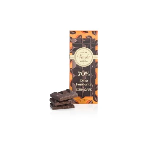 Offerta a tempo: Venchi - Mini Tavoletta di Cioccolato Fondente 70% - 0.00% da 2.60 € a 2.60 €
