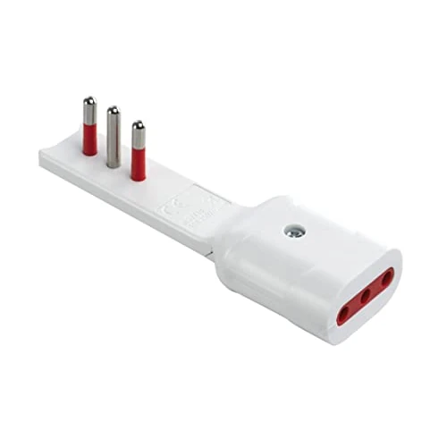 Zeitlich begrenztes Angebot: ROSI Le Aazzoni Store Adapter 90° ultraflach 10 A 2P + T Steckdose 10 A 2P + T weiß Serie Emilia Flat von 13.39 € auf 13.39 € (0.00% Rabatt)