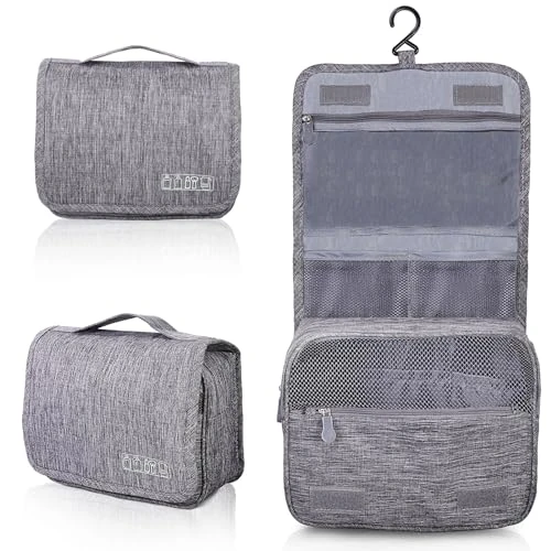 Offerta a tempo: AiQInu Beauty Case da Viaggio, Borsa da toilette da viaggio per Donna Uomo,impermeabile Beauty Case con Gancio per Appendere per Organizzare Oggetti Personali Accessori - 0.00% da 9.99 € a 9.99 €