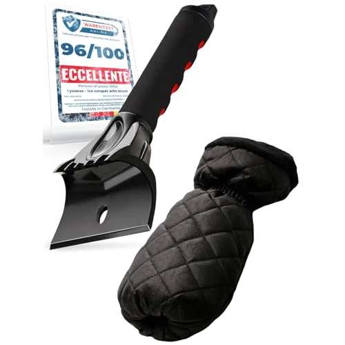 Oferta limitada: LYVANAS rascador Hielo Coche con Guante - Raspador Profesional ergonómico para Parabrisas – Alta eficacia con máxima Comodidad – Manos secas y Calientes – Eficaz y Seguro – Ice Scraper de 13.99 EUR a 13.99 EUR (ahorro 0%)