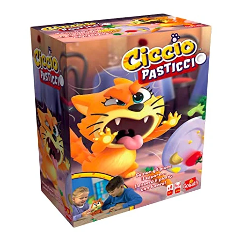 Tijdelijke aanbieding: Goliath Ciccio Pasticcio, Gioco da Tavolo per Bambini e Bambine, dai quattro anni in su, Gioco d'Azione con Gatto, Stimola i Riflessi, Multicolor, 926351.006 van 30.73 EUR naar 30.73 EUR (korting 0%)