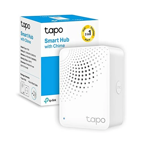Tapo H100 – Concentrador Inteligente con 19 Tonos, Control centralizado del hogar Inteligente, conexión WiFi hasta 64 Dispositivos, Alarma Inteligente, Plug & Play