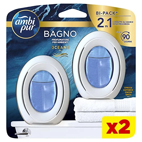 Offerta a tempo: Ambi Pur - Profumatore Bagno per Ambienti - 2 Pezzi — 37% da 8,99 € a 5,70 €