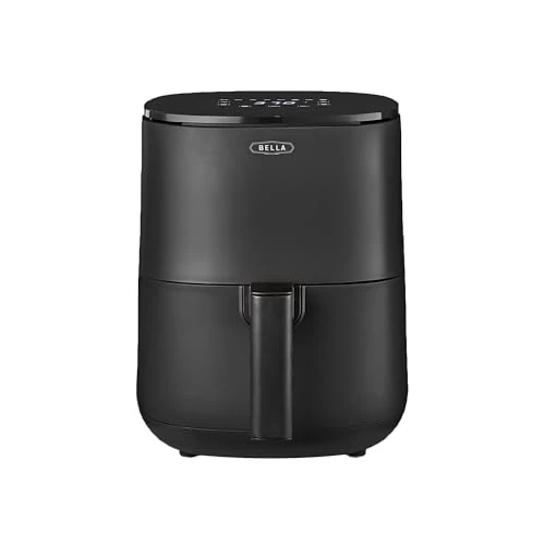 BELLA 3L l Touchscreen-Luftfritteuse, ölfreies Frittieren, spülmaschinenfeste Antihaft-Pfanne und Frittiergestell für einfache Reinigun