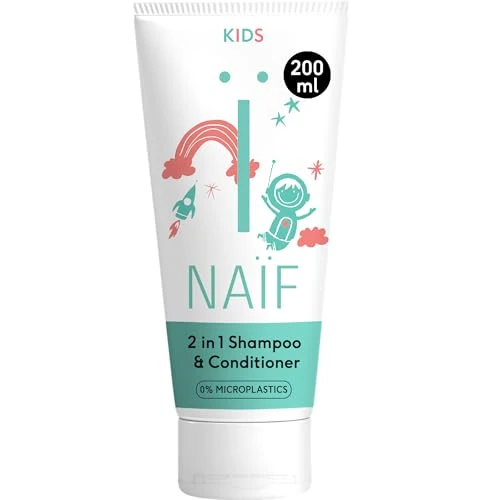 Offre limitée : Naïf Shampoing & Après-Shampoing 2 en 1 Bébé & Enfant – 0% parfum, doux, sans SLES, microplastiques ni silicones, testé dermatologiquement – 200 ml de 8.94 € à 8.94 € (0.00% de remise)