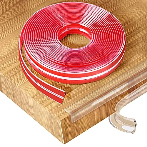 Offerta a tempo: Romon 3 Metri Paraspigoli Per Bambini, Protezioni Antispigolo Trasparenti Autoadesiva PVC, Può essere Utilizzato su Tavoli, Pareti, Cassetti, Scale, ecc. - 0.00% da 7.99 € a 7.99 €