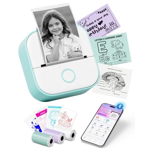 Offerta a tempo: Mini Stampante Portatile - T02 Stampa Etichette Adesive Stampante Termica - 33% da 44.99 € a 29.99 €