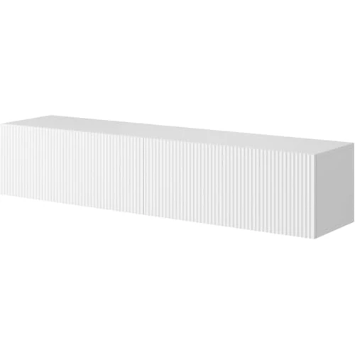 Offerta a tempo: Selsey Mobile TV Mobile Porta TV 140 cm Sospeso Facciata Fresata Bianco Veldio - 21% da 169.99 € a 133.99 €
