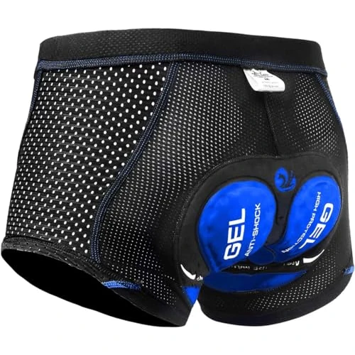 Oferta limitada: X-TIGER Culotte Ciclismo Hombres Ropa Interior Bicicleta 5D Gel Acolchado de 21.99 € a 17.86 € (ahorro 19%)