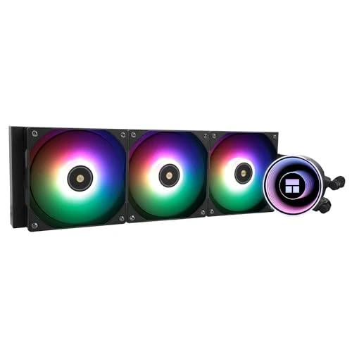 Thermalright Frozen Notte 360 Black ARGB Water Cooling CPU Cooler, 360 Black CPU Cooling Specifications, 3x 120mm PWM Fan, S-FDB AM4 Bearing, Suitable for AMD AM5/ Intel LGA 1700/1150/1151/1200/2011