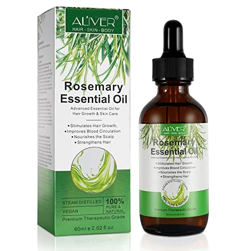 Offerta a tempo: Olio Essenziale Di Rosmarino Per La Crescita Dei Capelli - 100% Puro Biologico Per Sopracciglia E Ciglia, Cura Della Pelle, Nutre Il Cuoio Capelluto, Stimola La Crescita Dei Capelli 60Ml - 0.00% da 14.99 € a 14.99 €