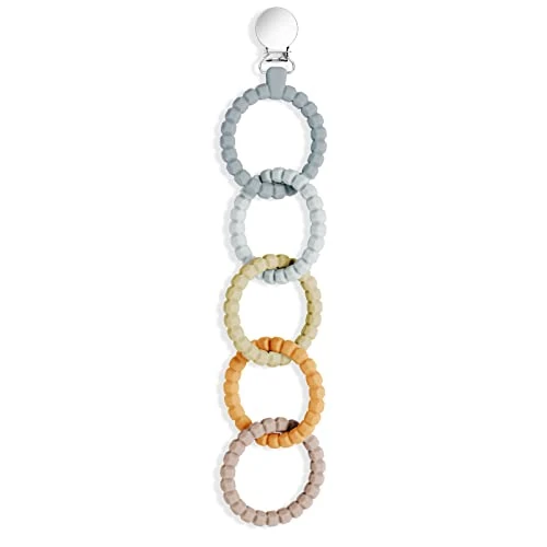 Begrenztes Angebot: Vicloon Beißring Babys, Silikon Beissring Baby, BPA-frei Zahnen Nursing Zubehör für 3+ Monate Babys Kleinkinder Sensorisches Kauen Molar Spielzeug(Grau-Beige) von 5.59 EUR auf 5.59 EUR (Rabatt 0%)