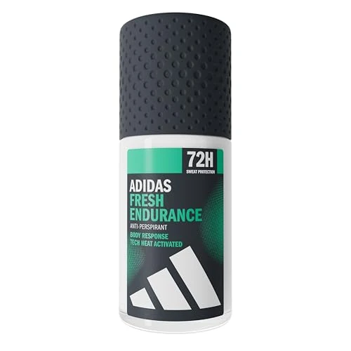 Offerta a tempo: adidas, Fresh Endurance Deodorante Roll-on Anti-traspirante Uomo, 72 Ore di Protezione, Formula Vegana e Senza Alcol, 50ml - 13% da 3.00 € a 2.60 €