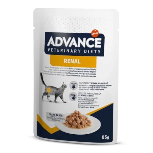 Zeitlich begrenztes Angebot: Advance | Nieren-Nassfutter Katzen | Renal | Niereninsuffizienz | 12 x 85 g von 17.99 € auf 15.19 € (16% Rabatt)