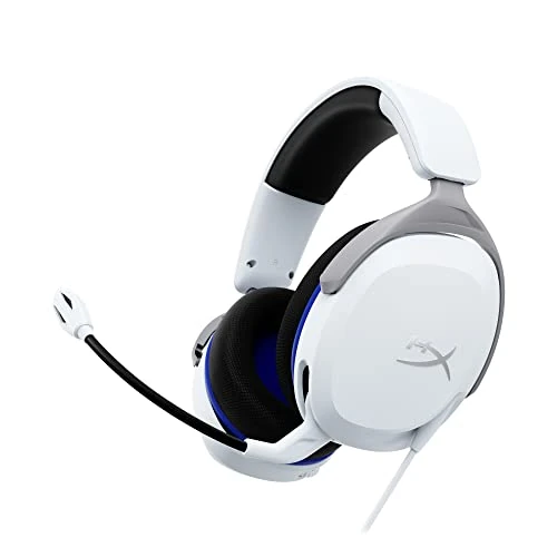 Offre limitée : HyperX Cloud Stinger 2 Core pour PlayStation, Casque gaming filaire PS5/PS4, Haut parleurs 40 mm, Micro antibruit avec mute par pivotement, Commandes audio sur casque, Léger, Blanc de 49.99 € à 40.76 € (18% de remise)