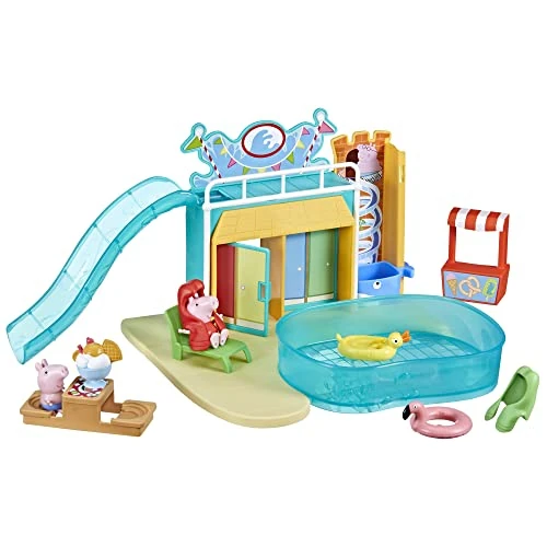 Offerta a tempo: Peppa Pig, Playset Acquapark, playset 2 action figure, giocattoli per età prescolare, per bambini e bambine dai 3 anni in su - 6% da 34.99 € a 32.88 €