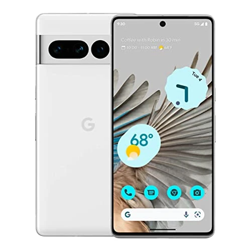Tijdelijke aanbieding: Google Pixel 7 Pro, ontgrendelde Android-smartphone met telefoto- en groothoeklens, 128 GB, sneeuw van 291.55 EUR naar 291.55 EUR (korting 0%)