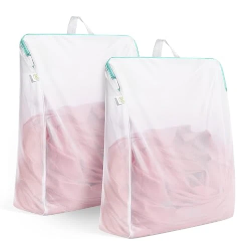 Offerta a tempo: OTraki 2 Pezzi Sacchetti Lavatrice, Retina per Biancheria, Sacchetto Lavatrice 50x60cm, Riutilizzabili Proteggi Reggiseno per Lavatrice, Rete Resistente allo Strappo & Ultra Fine - 7% da 9.99 € a 9.25 €