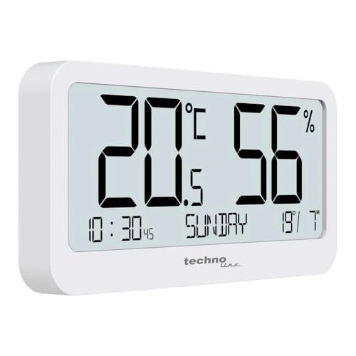 Oferta ograniczona: Technoline WS9455, higrometr, termometr, miernik wilgotności powietrza, cyfrowy termometr pokojowy, stacja temperatury z 64.84 PLN na 64.84 PLN (zniżka 0%)