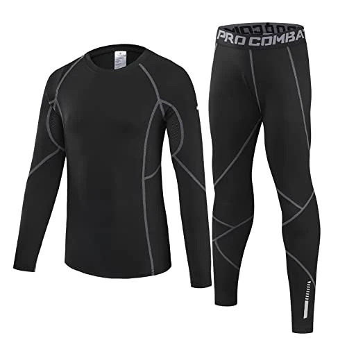Offre limitée : Leeboom sous-vêtements Thermiques pour Enfants Ensemble de sous-Vêtements Rapide Fonctionnel De sous-vêtement Thermiques pour Garçon et Fille - pour Le Ski et Football de 21.99 EUR à 20.89 EUR (remise 5%)