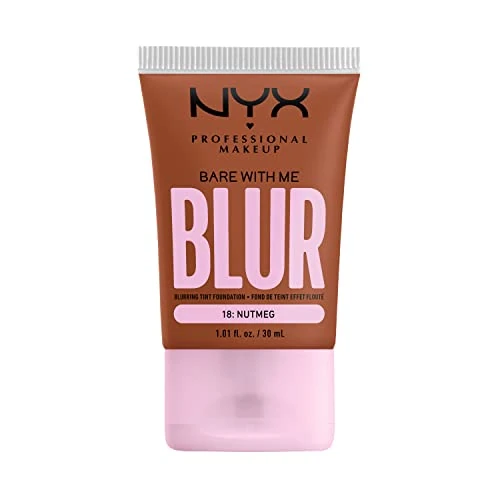 Offerta a tempo: NYX Professional Makeup Fondotinta Effetto Blur, Con Coprenza Media, Finish Matte, Con Niacinamide, Matcha e Glicerina, Fino a 12 Ore d'Idratazione, Bare With Me Blur, Tonalità: Nutmeg, 30 ml - 28% da 10.95 € a 7.84 €