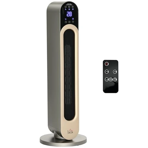 Offerta a tempo: HOMCOM Stufa Elettrica Oscillante a 3 Modalità di Riscaldamento — 10% da 79,95 € a 71,95 €
