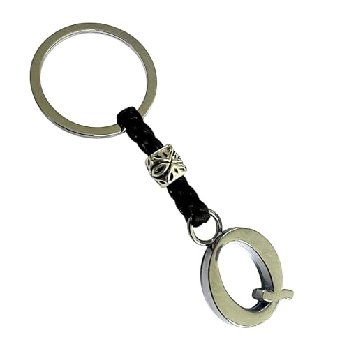 Limited-time offer: Personalised Leather Keyring with Initial – Silver Plated Letter Key Chain for Men & Women – Handmade Brown Leather Keyring – Gift for Him, Her, Birthday, Anniversary – ASTER ALHELÍ (Q) from 9.95 £ to 9.95 £ (save 0.00%)