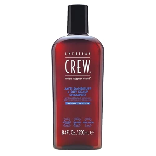 Oferta ograniczona: American Crew Anti-Dandruff + Dry Scalp Shampoo, szampon przeciwłupieżowy dla mężczyzn, łagodzi swędzenie, zapobiega łupieżowi, nawilża i odświeża włosy, 250 ml z 51.49 PLN na 51.49 PLN (zniżka 0%)