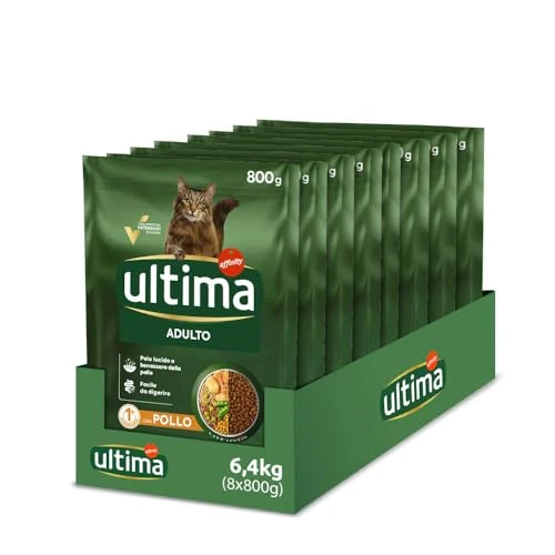 Ultima Adult Chicken – Cat Treats – Pack of 8 x 800 g – Total 6.4 kg