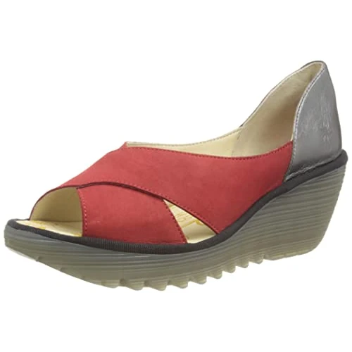 Oferta limitada: Fly London Yoma307fly, Sandalias Mujer, Lápiz Labial Rojo Grafito, 40 EU de 120.00 € a 72.00 € (ahorro 40%)
