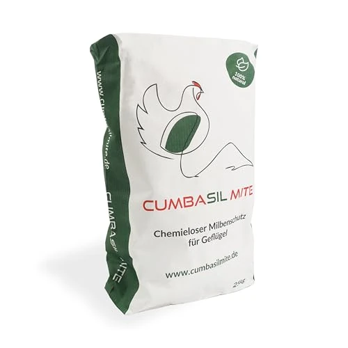 Offerta a tempo: Cumbasil Bagno di polvere antiacaro per polli 25 kg, bagno di sabbia in polvere contro gli acari, rimedio antiacaro per polli, protezione antiacaro naturale, polvere - 0.00% da 37.99 € a 37.99 €