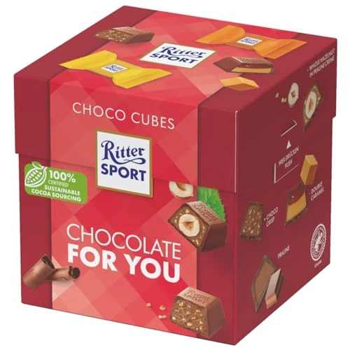 Tijdelijke aanbieding: RITTER SPORT chocolade kubus box chocolade groet van 6.12 EUR naar 4.19 EUR (korting 32%)