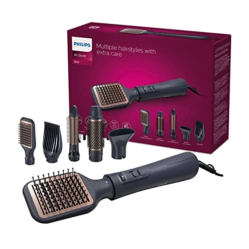 Offerta a tempo: Philips serie 5000 - Styler ad aria Philips con 5 accessori per stili diversi, da un look liscio naturale a onde definite e volume sulle radici, modello BHA530/00 - 40% da 79.99 € a 47.99 €