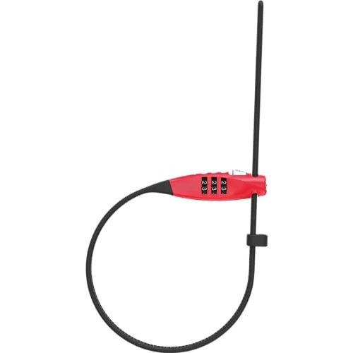 Zeitlich begrenztes Angebot: ABUS Kabelschloss Combiflex TravelGuard – Schloss zur Sicherung von Helm, Kinderwagen, Skiern und Gepäck – 45 cm Kabellänge – mit Zahlencode – rot von 29.95 € auf 20.85 € (30% Rabatt)